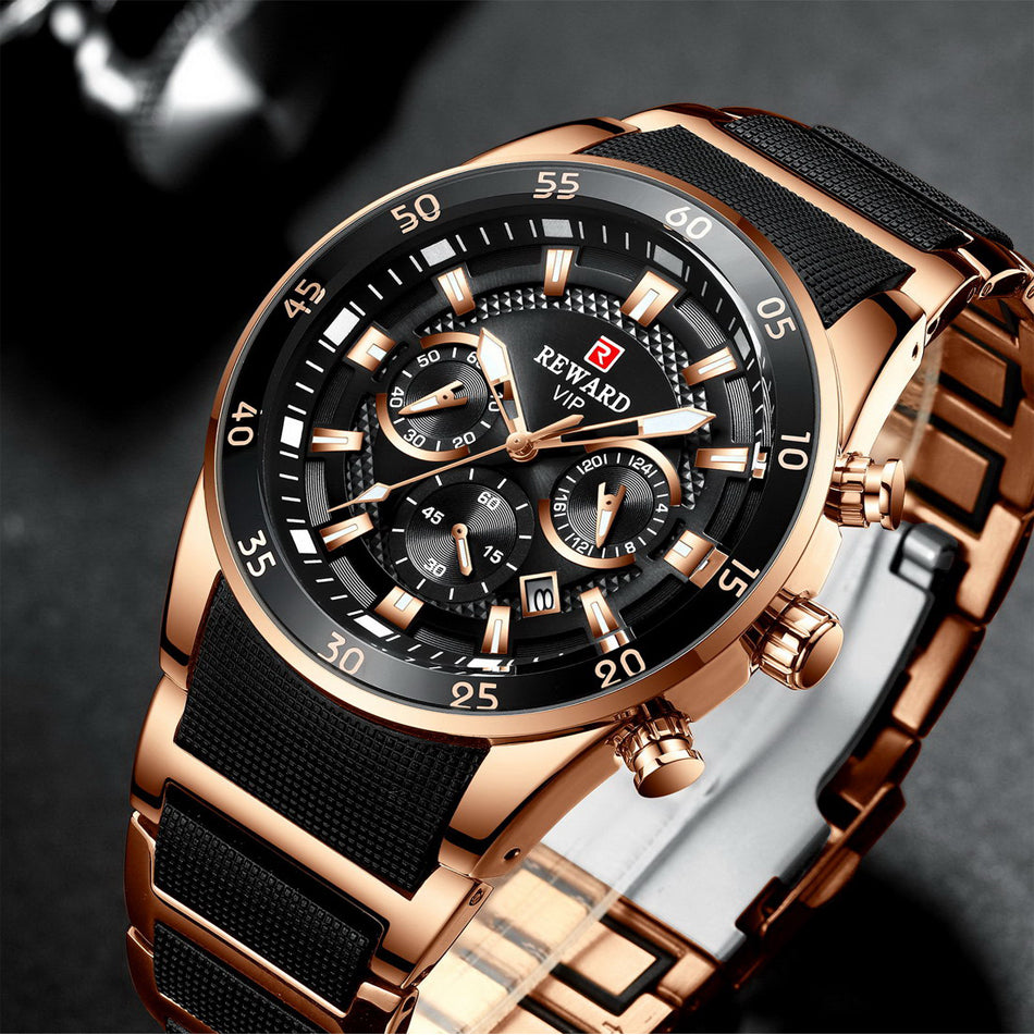 Reloj de Lujo RD Blue Silver "Elegancia Suprema"