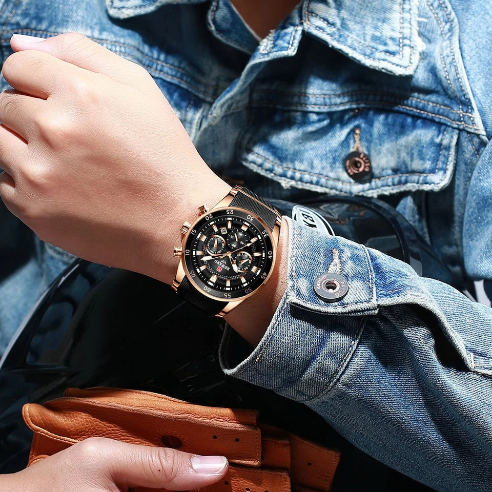 Reloj de Lujo RD Blue Silver "Elegancia Suprema"