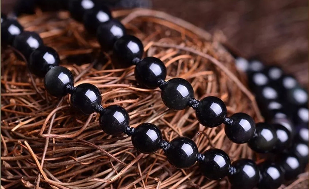 Talismán Buda Obsidiana