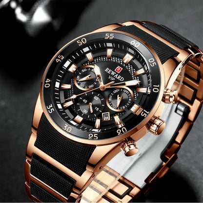 Reloj de Lujo RD Blue Silver "Elegancia Suprema"