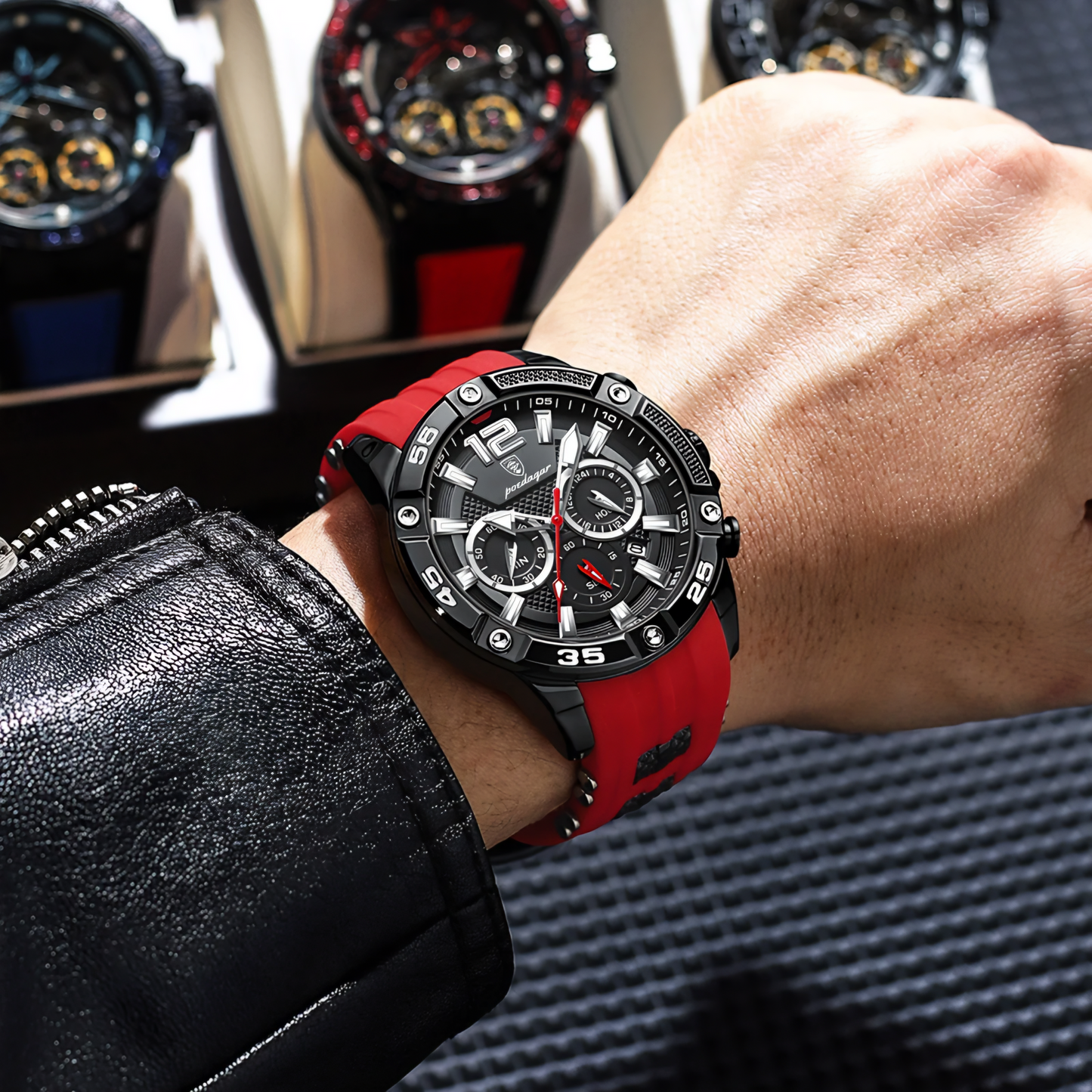 Spartan Watch Black ⚫ Red 🔴