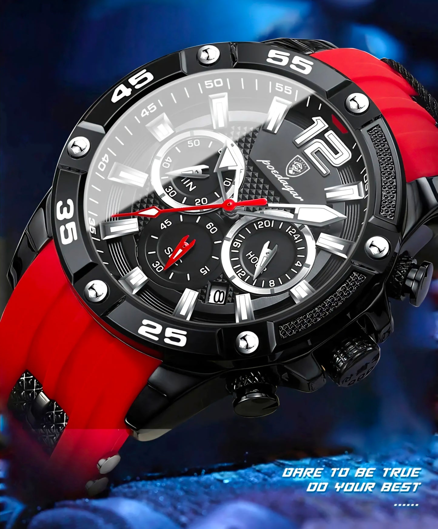 Spartan Watch Black ⚫ Red 🔴