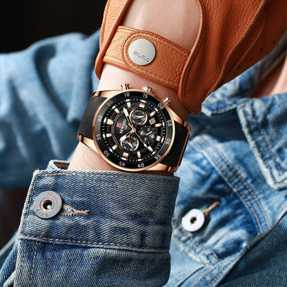 Reloj de Lujo RD Blue Silver "Elegancia Suprema"