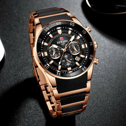 Reloj de Lujo RD Black Golden "Elegancia Suprema"