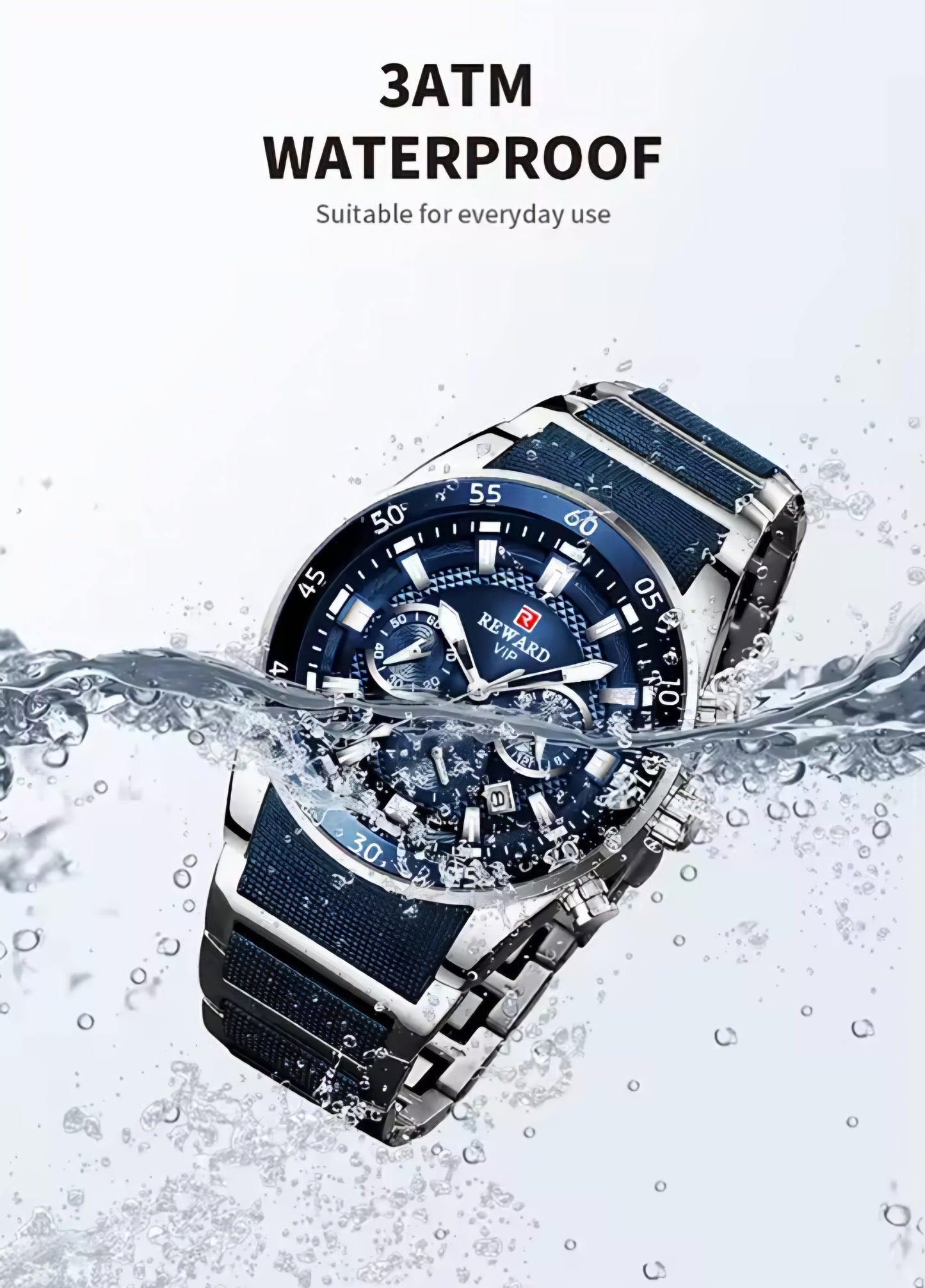 Reloj de Lujo RD Blue Silver "Elegancia Suprema"