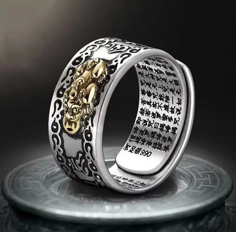 Anillo Pi Xiu Riqueza y Fortuna