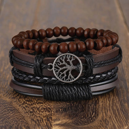 Brazalete Árbol de la Vida. Juego de 4 Brazaletes