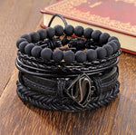 Brazalete Black Krypton. Set 4 Brazaletes