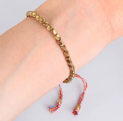 Pulsera Premium de Cuentas de Cobre Tibetano